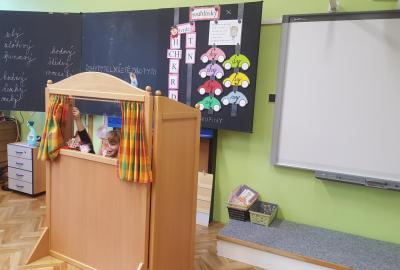 Děvčata si pohádku nacvičila sama.
