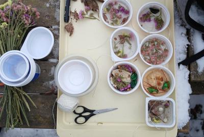 výroba ledových ozdob