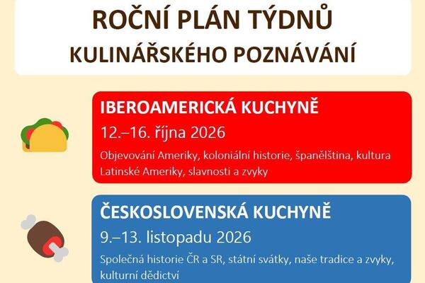 Tematické týdny v naší školní jídelně i v tomto školním roce